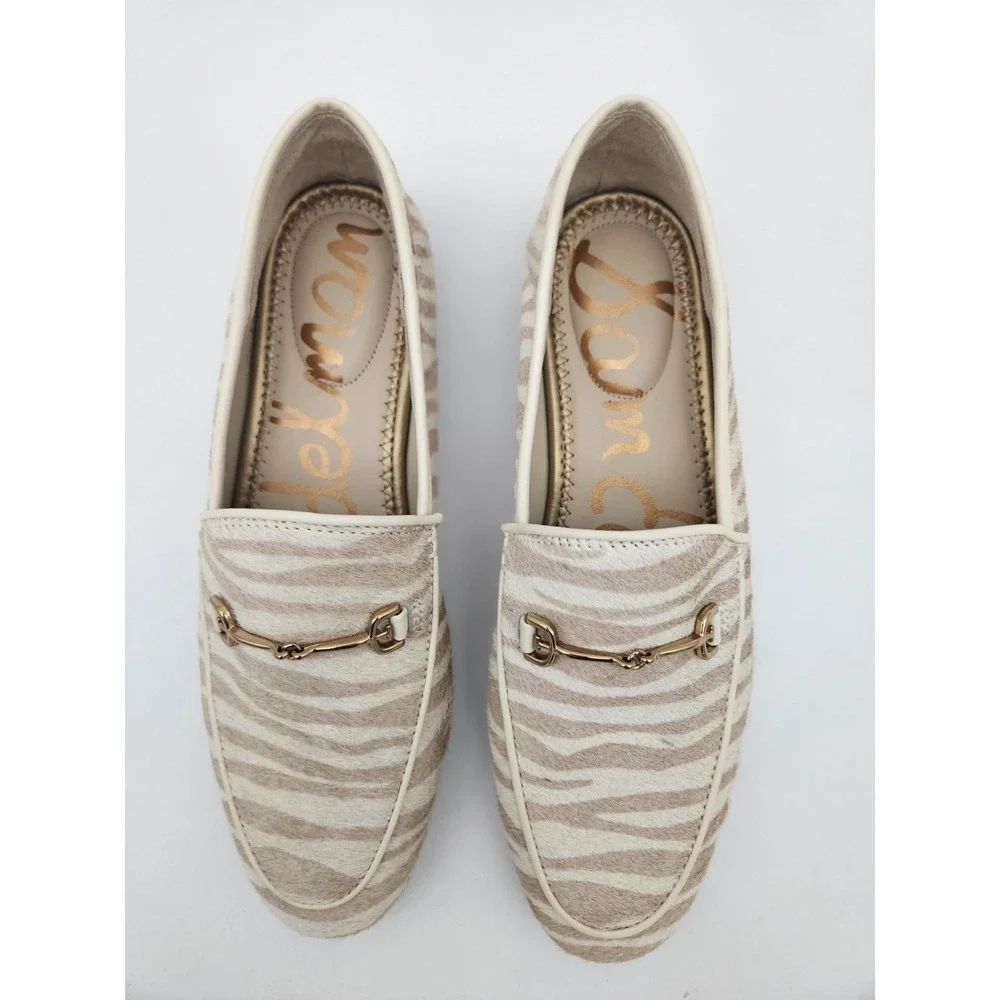 Sam Edelman Loraine Bit Loafer Taupe Zebra Color Womens 6.5 M - Picture 5 of 12
